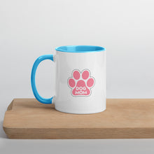 Load image into Gallery viewer, Buy online Premium Quality Dog Mom - Pink Paw - Mug with Color Inside - Gift Idea - #dogmomtreats - Dog Mom Treats
