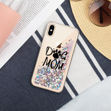 Load image into Gallery viewer, Buy online Premium Quality Dog Mom - Paw - Liquid Glitter Phone Case - Gift Idea - #dogmomtreats - Dog Mom Treats
