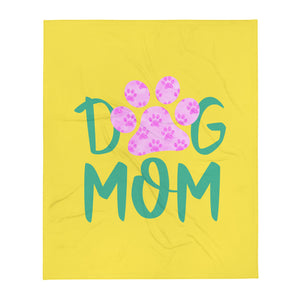 Buy online Premium Quality Dog Mom - Paws in Paw - Throw Blanket - Gift Idea - #dogmomtreats - Dog Mom Treats