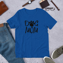 Load image into Gallery viewer, Buy online Premium Quality Dog Mom - Paw - Short-Sleeve Unisex T-Shirt - Gift Idea - #dogmomtreats - Dog Mom Treats