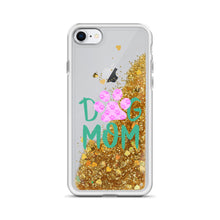 Load image into Gallery viewer, Buy online Premium Quality Dog Mom - Small Paws in Big Paw - Liquid Glitter Phone Case - Gift Idea - #dogmomtreats - Dog Mom Treats