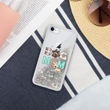 Load image into Gallery viewer, Buy online Premium Quality Dog Mom - Leopard Paw - Liquid Glitter Phone Case - Gift Idea - #dogmomtreats - Dog Mom Treats