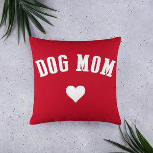 Buy online Premium Quality Dog Mom - Heart - Basic Pillow - Gift Idea - #dogmomtreats - Dog Mom Treats