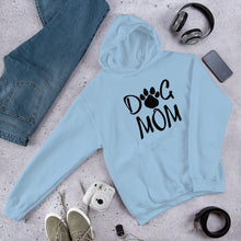 Load image into Gallery viewer, Buy online Premium Quality Dog Mom - Script wiht Paw - Unisex Hoodie - Dog Mom Gift Idea - #dogmomtreats - Dog Mom Treats