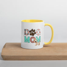 Load image into Gallery viewer, Buy online Premium Quality Dog Mom - Leopard Paw - Mug with Color Inside - Gift Idea - #dogmomtreats - Dog Mom Treats