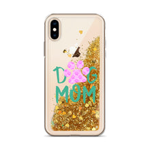 Load image into Gallery viewer, Buy online Premium Quality Dog Mom - Small Paws in Big Paw - Liquid Glitter Phone Case - Gift Idea - #dogmomtreats - Dog Mom Treats