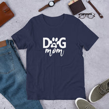 Load image into Gallery viewer, Buy online Premium Quality Dog Mom - Heart In Paw - Short-Sleeve Unisex T-Shirt - Gift Idea - #dogmomtreats - Dog Mom Treats