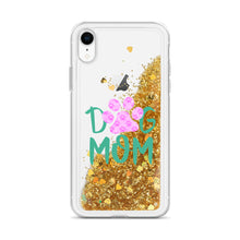 Load image into Gallery viewer, Buy online Premium Quality Dog Mom - Small Paws in Big Paw - Liquid Glitter Phone Case - Gift Idea - #dogmomtreats - Dog Mom Treats
