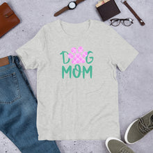 Load image into Gallery viewer, Buy online Premium Quality Dog Mom - Small Paws in Big Paws - Short-Sleeve Unisex T-Shirt - Gift Idea - #dogmomtreats - Dog Mom Treats