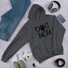 Load image into Gallery viewer, Buy online Premium Quality Dog Mom - Script wiht Paw - Unisex Hoodie - Dog Mom Gift Idea - #dogmomtreats - Dog Mom Treats