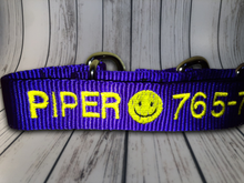 Load image into Gallery viewer, Personalized Dog Collar - Embroidered With Your Dog&#39;s Name and Phone Number - DogCollarWithName.com
