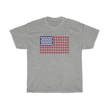 Load image into Gallery viewer, Buy online Premium Quality Paws Up American Flag - Unisex Heavy Cotton Tee - Dog Mom Treats
