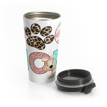 Load image into Gallery viewer, Buy online Premium Quality Dog Mom - Leopard Paw - Stainless Steel Travel Mug - Gift Idea - #dogmomtreats - Dog Mom Treats
