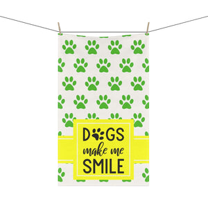 Kitchen Towel - Dogs make me smile