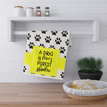 Load image into Gallery viewer, Kitchen Towel - A dog is love&#39;s purest shadow
