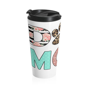 Buy online Premium Quality Dog Mom - Leopard Paw - Stainless Steel Travel Mug - Gift Idea - #dogmomtreats - Dog Mom Treats