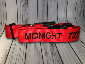 Personalized Dog Collar - Embroidered With Your Dog's Name and Phone Number - DogCollarWithName.com
