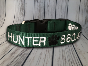 Custom Dog Collar Machine - Personalized - Embroidered With Your Dog's Name and Phone Number - DogCollarWithName.com