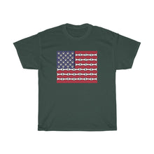 Load image into Gallery viewer, Buy online Premium Quality Paws Up American Flag Bone Design - Unisex Heavy Cotton Tee - Dog Mom Treats
