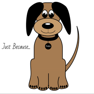 Just Because3 - FREE Instant Download - Dog Card