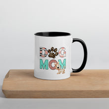 Load image into Gallery viewer, Buy online Premium Quality Dog Mom - Leopard Paw - Mug with Color Inside - Gift Idea - #dogmomtreats - Dog Mom Treats
