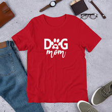 Load image into Gallery viewer, Buy online Premium Quality Dog Mom - Heart In Paw - Short-Sleeve Unisex T-Shirt - Gift Idea - #dogmomtreats - Dog Mom Treats
