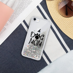 Buy online Premium Quality Dog Mom - Paw - Liquid Glitter Phone Case - Gift Idea - #dogmomtreats - Dog Mom Treats