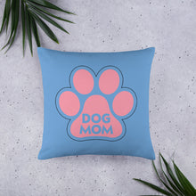 Load image into Gallery viewer, Buy online Premium Quality Dog Mom - Pink Paw - Basic Pillow - gift idea - #dogmomtreats - Dog Mom Treats
