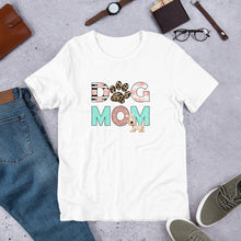 Load image into Gallery viewer, Buy online Premium Quality Dog Mom - Leopard Paw - Short-Sleeve Unisex T-Shirt - Gift Idea - #dogmomtreats - Dog Mom Treats
