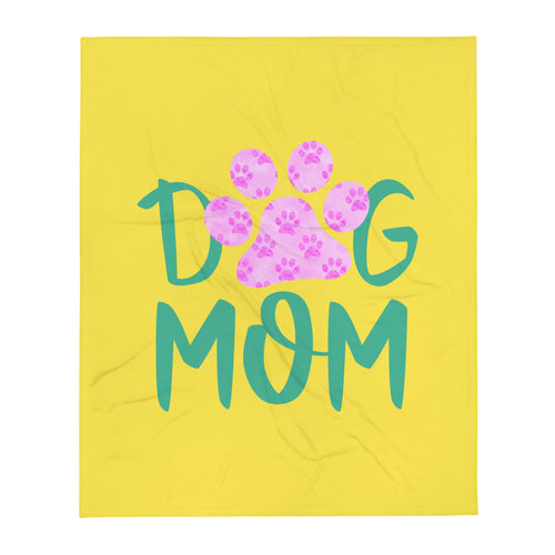 Buy online Premium Quality Dog Mom - Paws in Paw - Throw Blanket - Gift Idea - #dogmomtreats - Dog Mom Treats