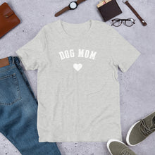 Load image into Gallery viewer, Buy online Premium Quality Dog Mom - Heart - Short-Sleeve Unisex T-Shirt - Gift Idea - #dogmomtreats - Dog Mom Treats
