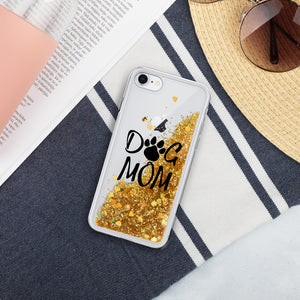 Buy online Premium Quality Dog Mom - Paw - Liquid Glitter Phone Case - Gift Idea - #dogmomtreats - Dog Mom Treats