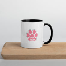Load image into Gallery viewer, Buy online Premium Quality Dog Mom - Pink Paw - Mug with Color Inside - Gift Idea - #dogmomtreats - Dog Mom Treats
