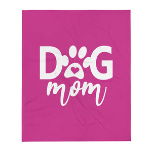 Buy online Premium Quality Dog Mom - Heart In Paw - Throw Blanket - Gift Idea - #dogmomtreats - Dog Mom Treats