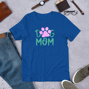 Buy online Premium Quality Dog Mom - Small Paws in Big Paws - Short-Sleeve Unisex T-Shirt - Gift Idea - #dogmomtreats - Dog Mom Treats