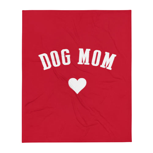 Buy online Premium Quality Dog Mom  - Heart - Throw Blanket - Gift Idea - #dogmomtreats - Dog Mom Treats