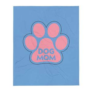 Buy online Premium Quality Dog Mom - Pink Paw - Throw Blanket - gift idea - #dogmomtreats - Dog Mom Treats