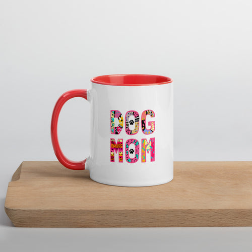 Buy online Premium Quality Dog Mom Sassy Collection - Mug with Color Inside - Great Gift Ideas - Dog Mom Treats