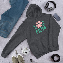 Load image into Gallery viewer, Buy online Premium Quality Dog Mom - Giant Paw with Paws - Peach - Unisex Hoodie - Dog Mom Gift Idea - #dogmomtreats - Dog Mom Treats
