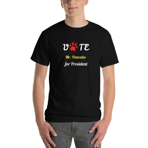 Buy online Premium Quality VOTE for Dog for President - Red Paw - Short Sleeve T-Shirt - Dog Mom Treats